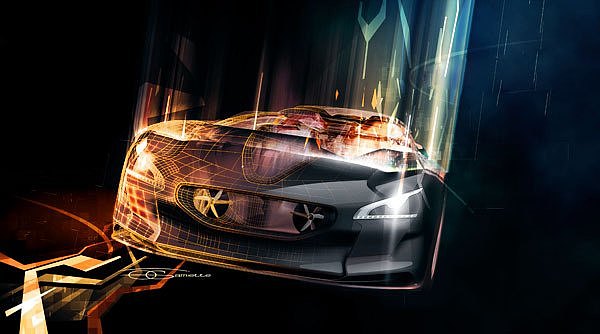 Hand drawn，Render，sign，Tandem ，racing，conceptual design，
