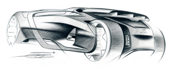 Hand drawn，Render，sign，Tandem ，racing，conceptual design，