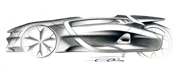 Hand drawn，Render，sign，Tandem ，racing，conceptual design，