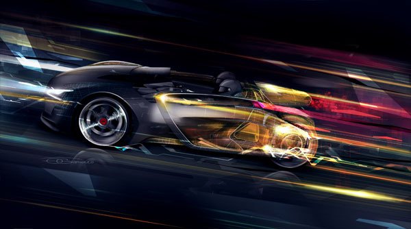 Hand drawn，Render，sign，Tandem ，racing，conceptual design，