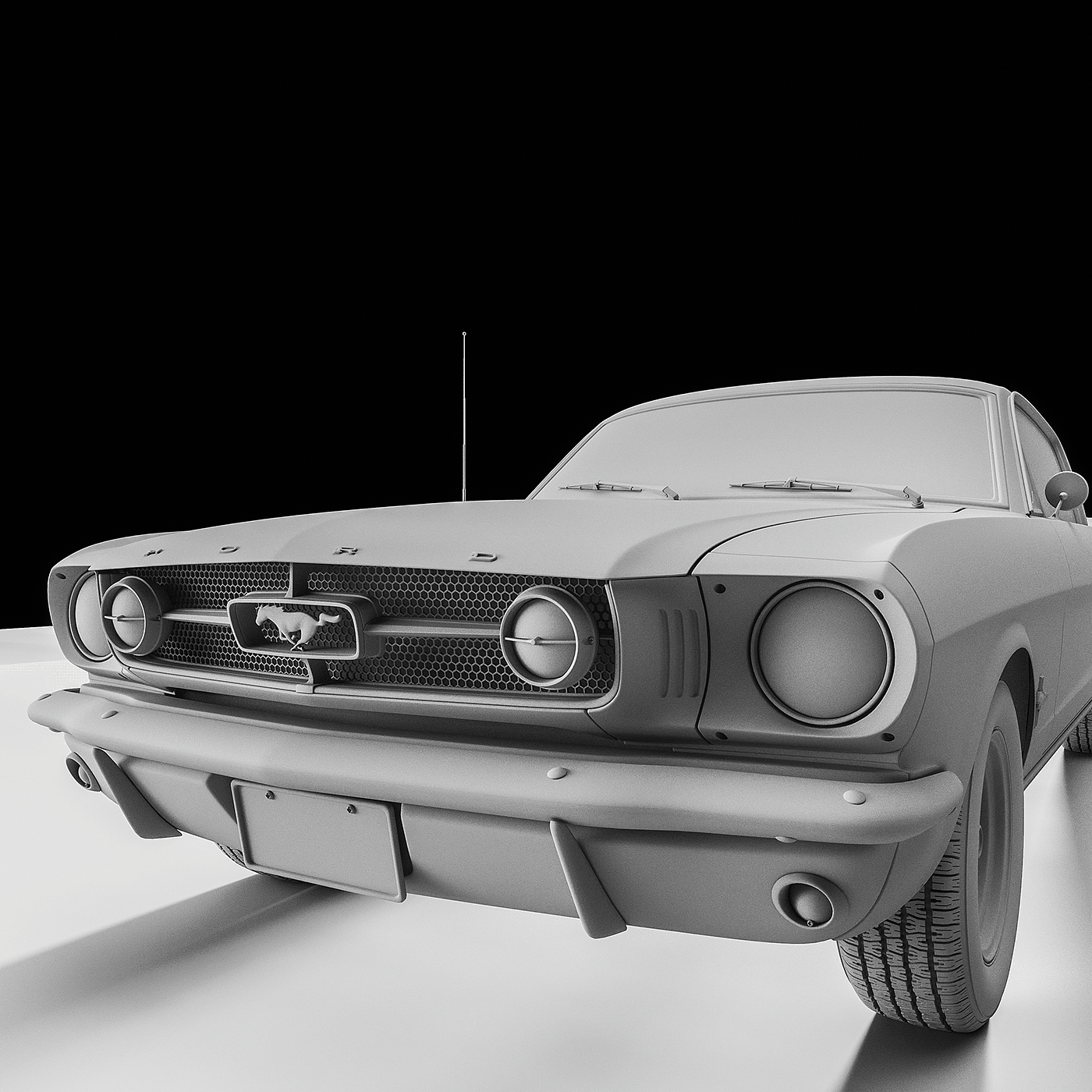 Ford，Mustang，automobile，Render，