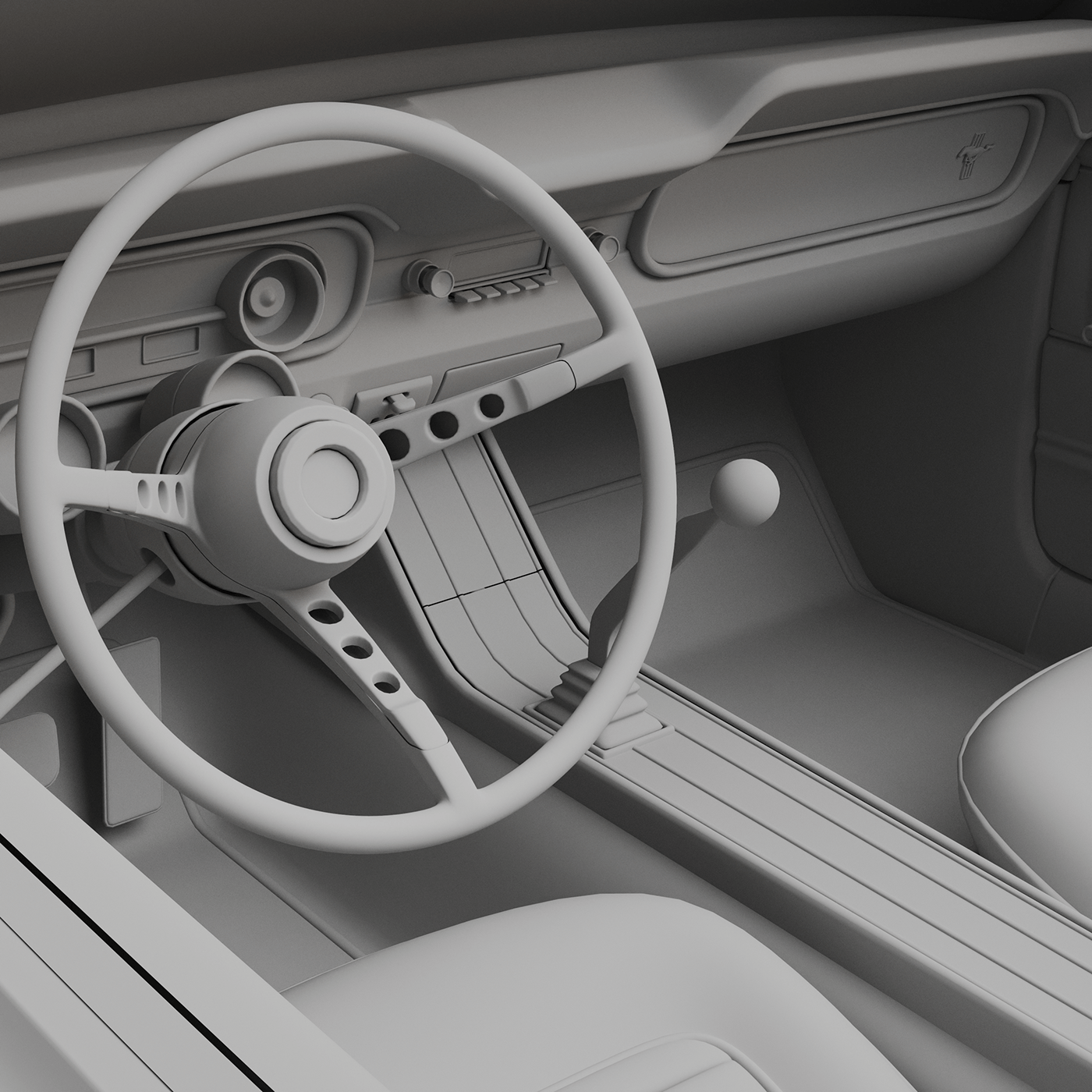 Ford，Mustang，automobile，Render，