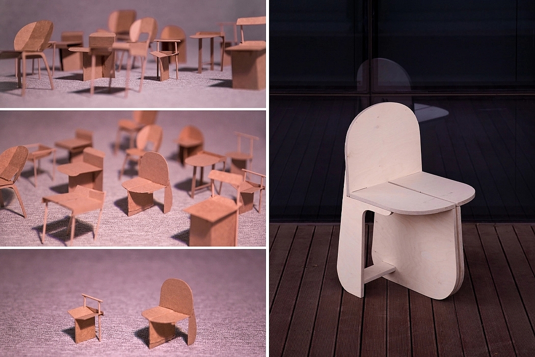 chair，assemble，Round leg，