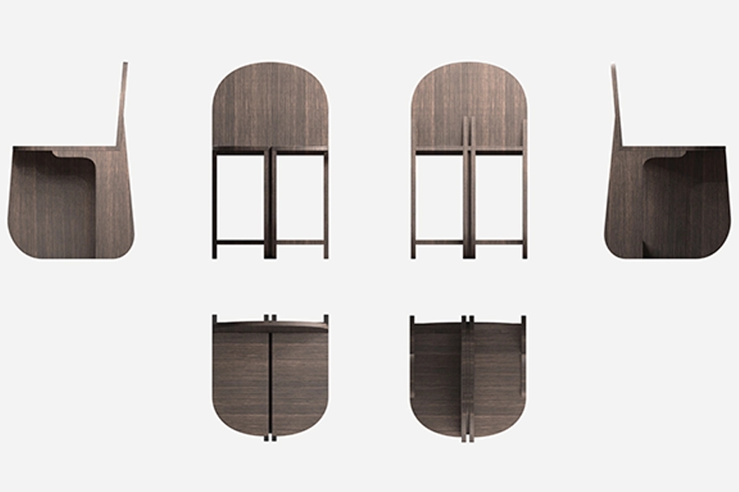 chair，assemble，Round leg，