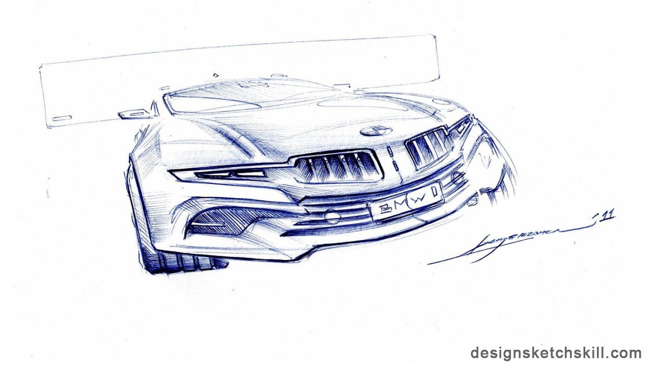 Automobile creative hand drawing，Hand drawn，originality，automobile，Design，industrial design，