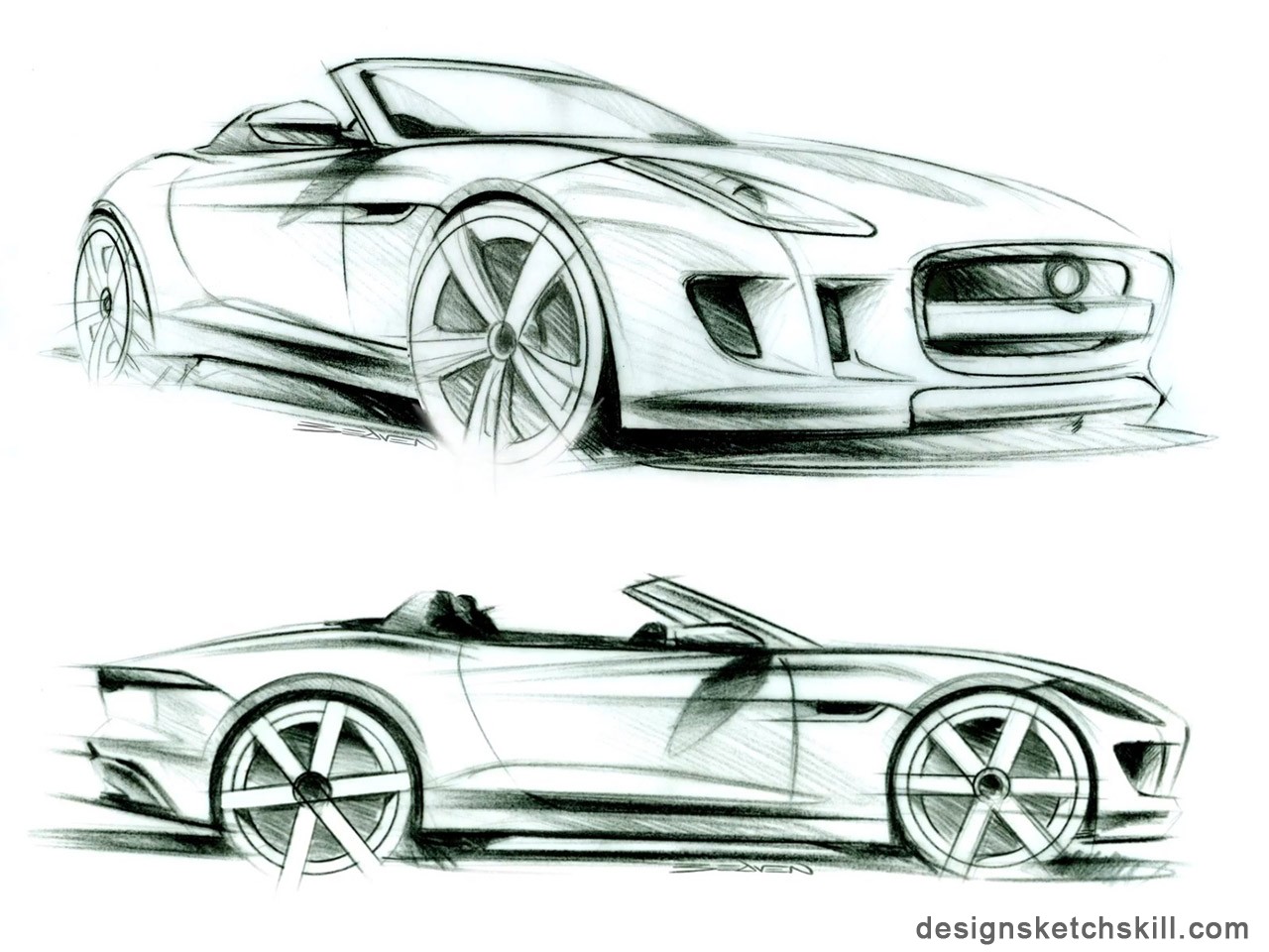 Automobile creative hand drawing，Hand drawn，originality，automobile，Design，industrial design，