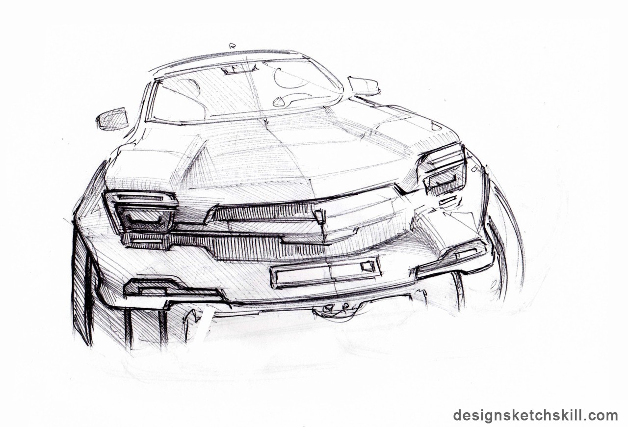 Automobile creative hand drawing，Hand drawn，originality，automobile，Design，industrial design，