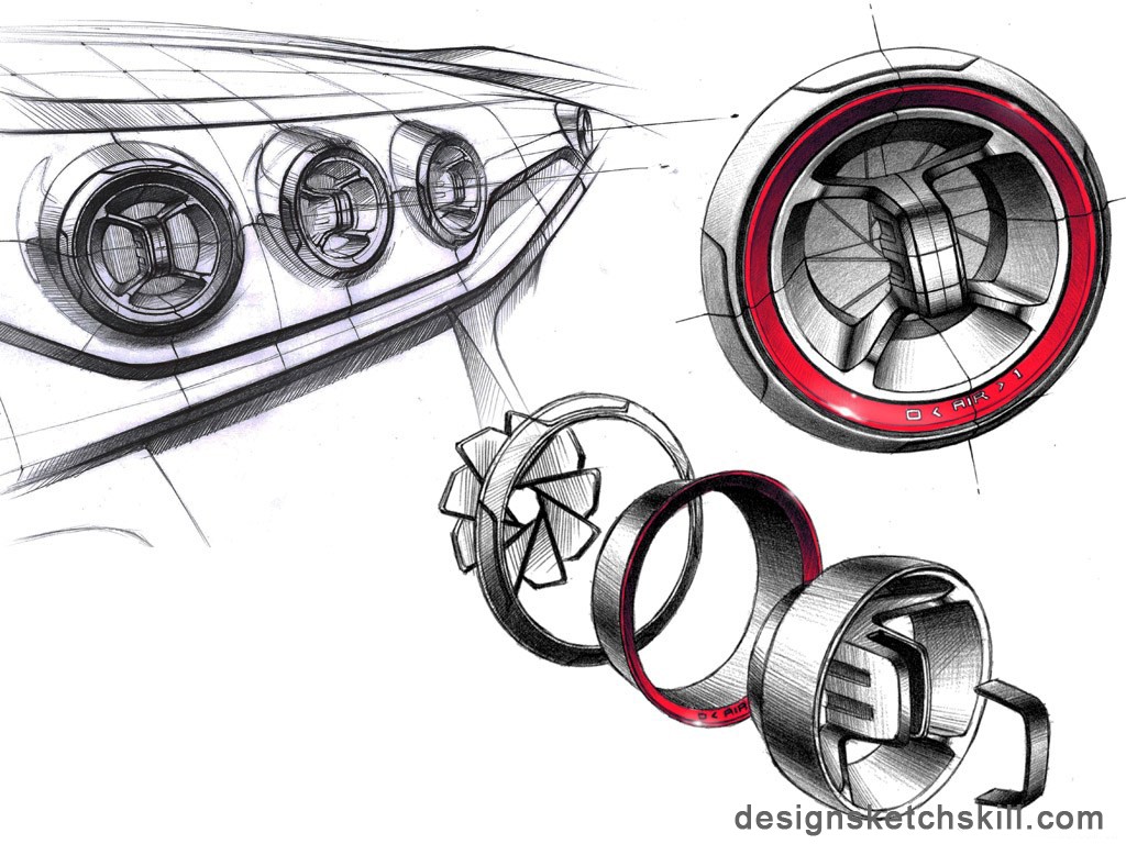Automobile creative hand drawing，Hand drawn，originality，automobile，Design，industrial design，
