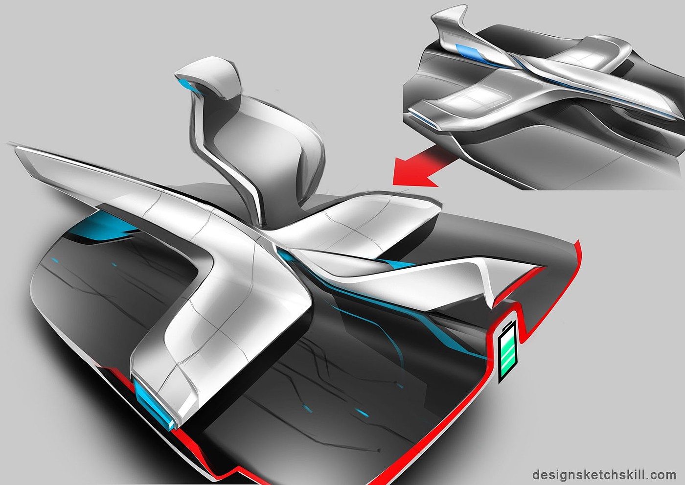 Automobile creative hand drawing，Hand drawn，originality，automobile，Design，industrial design，