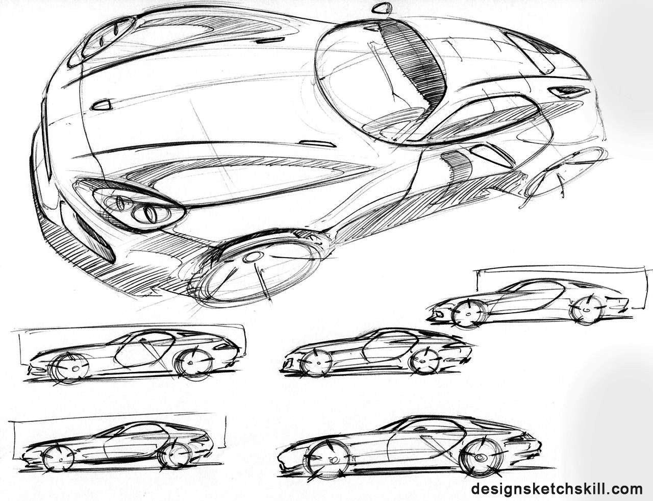 Automobile creative hand drawing，Hand drawn，originality，automobile，Design，industrial design，