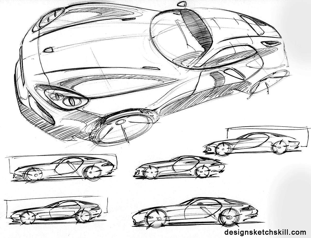Automobile creative hand drawing，Hand drawn，originality，automobile，Design，industrial design，