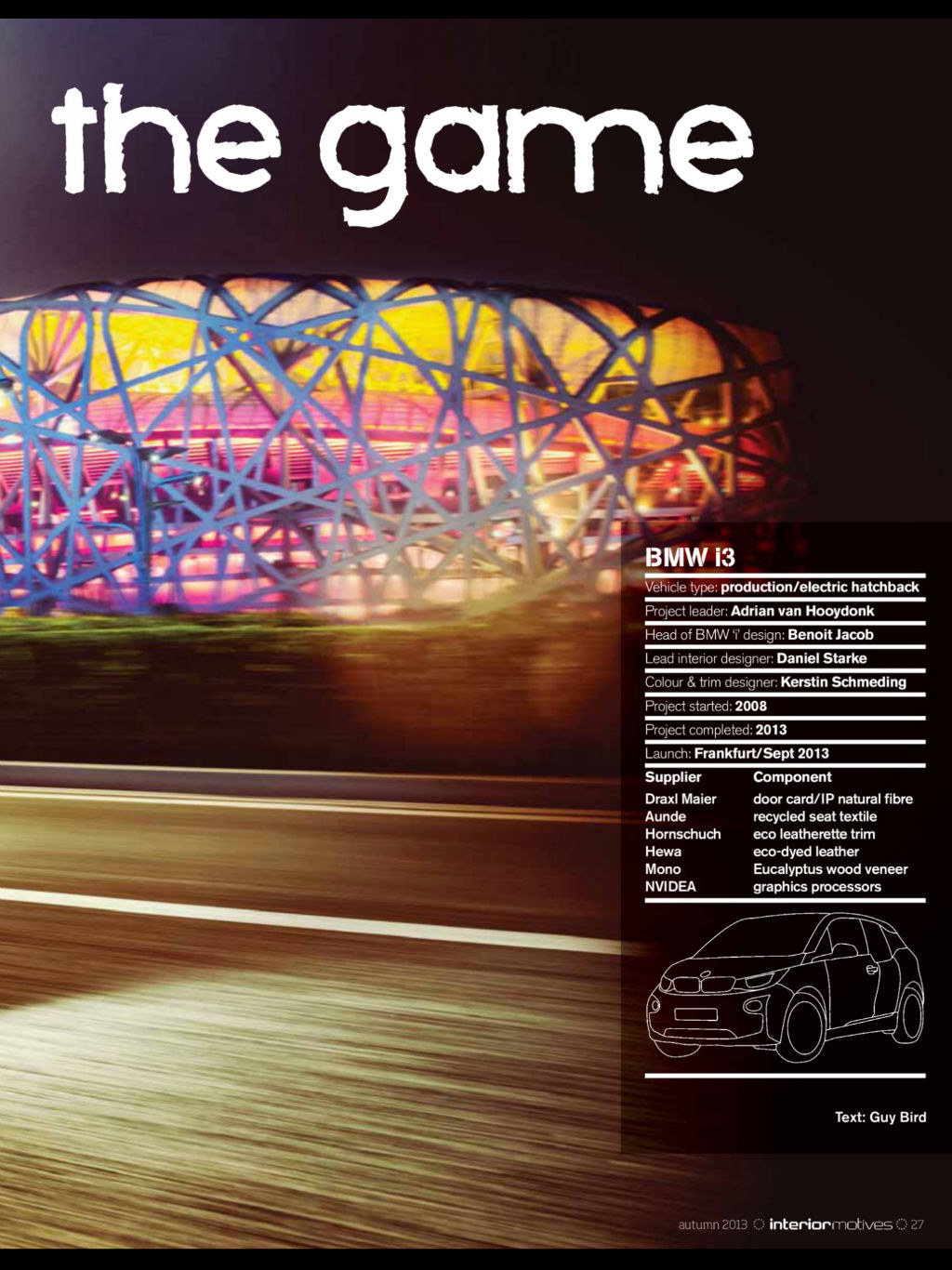 Automotive interior，magazine，two thousand and thirteen，