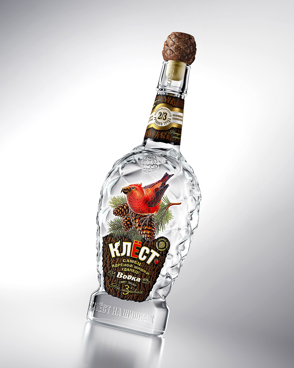 Vodka，The wine bottle，label，