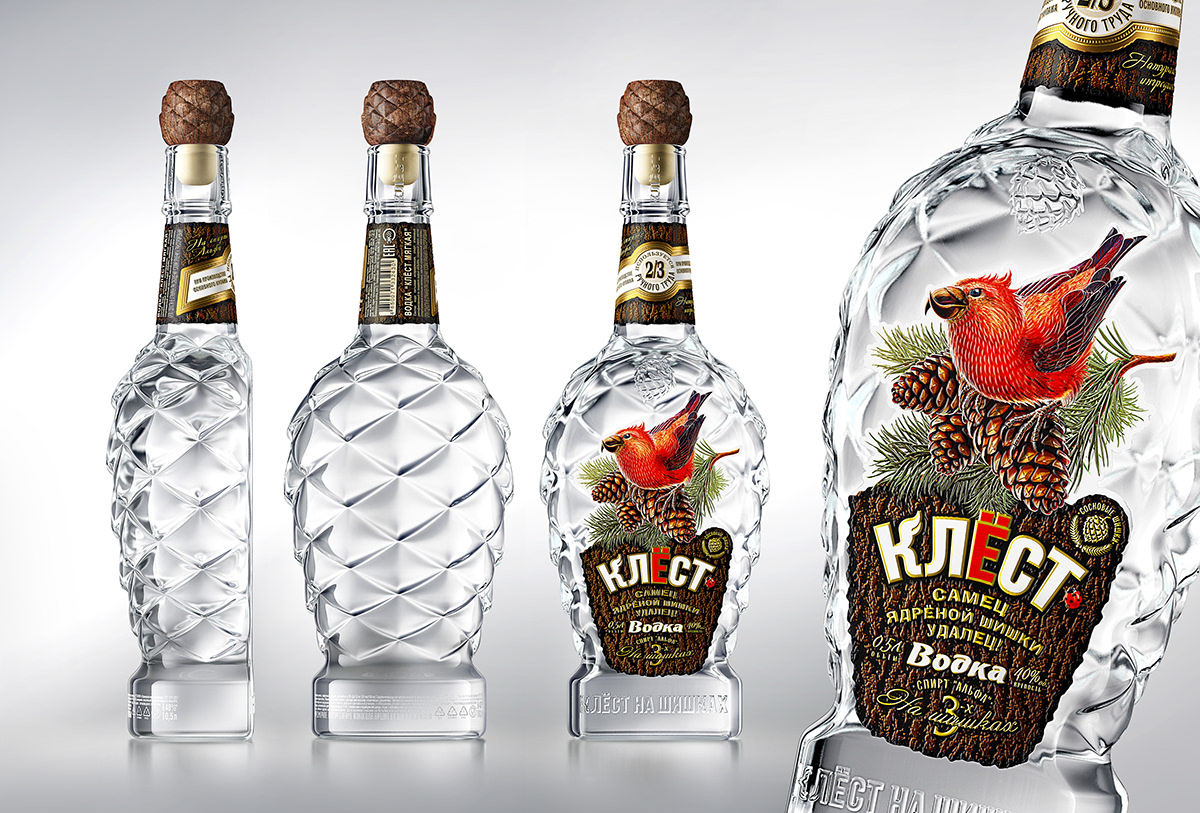 Vodka，The wine bottle，label，