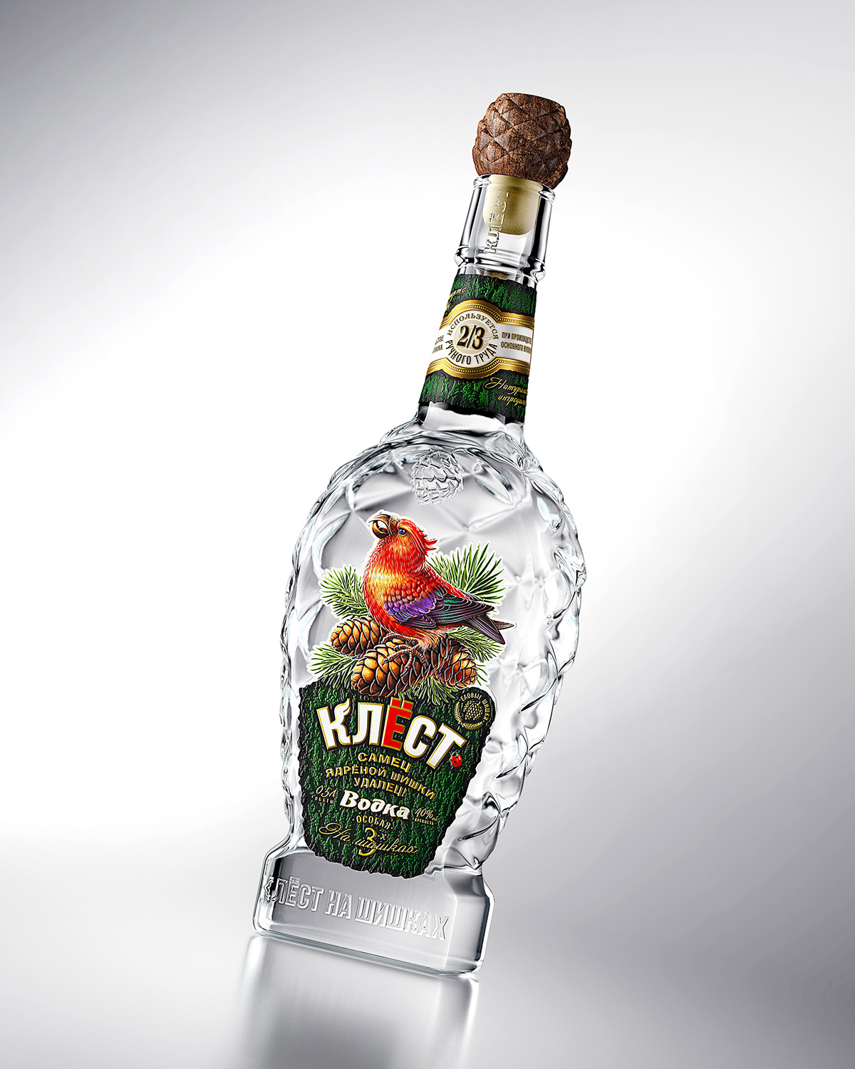 Vodka，The wine bottle，label，