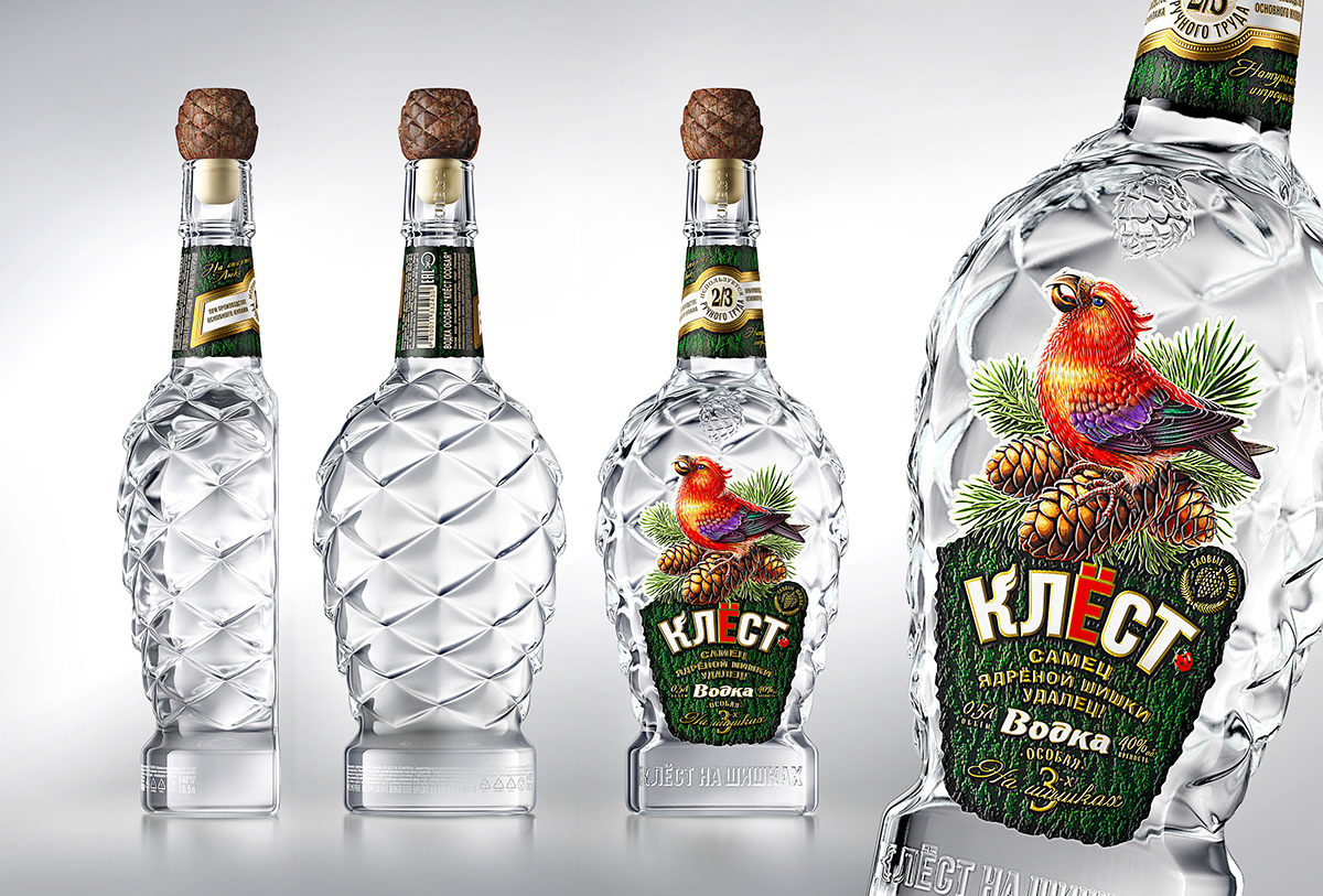 Vodka，The wine bottle，label，