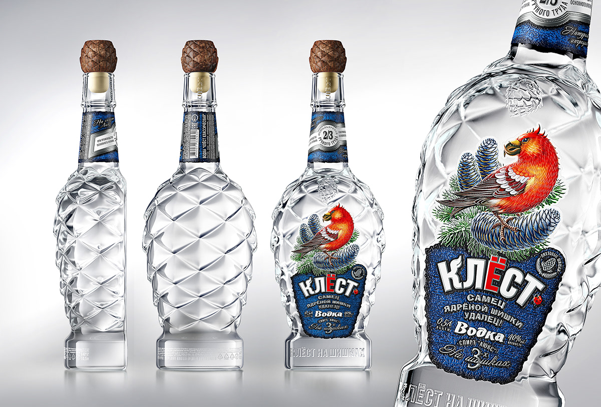 Vodka，The wine bottle，label，