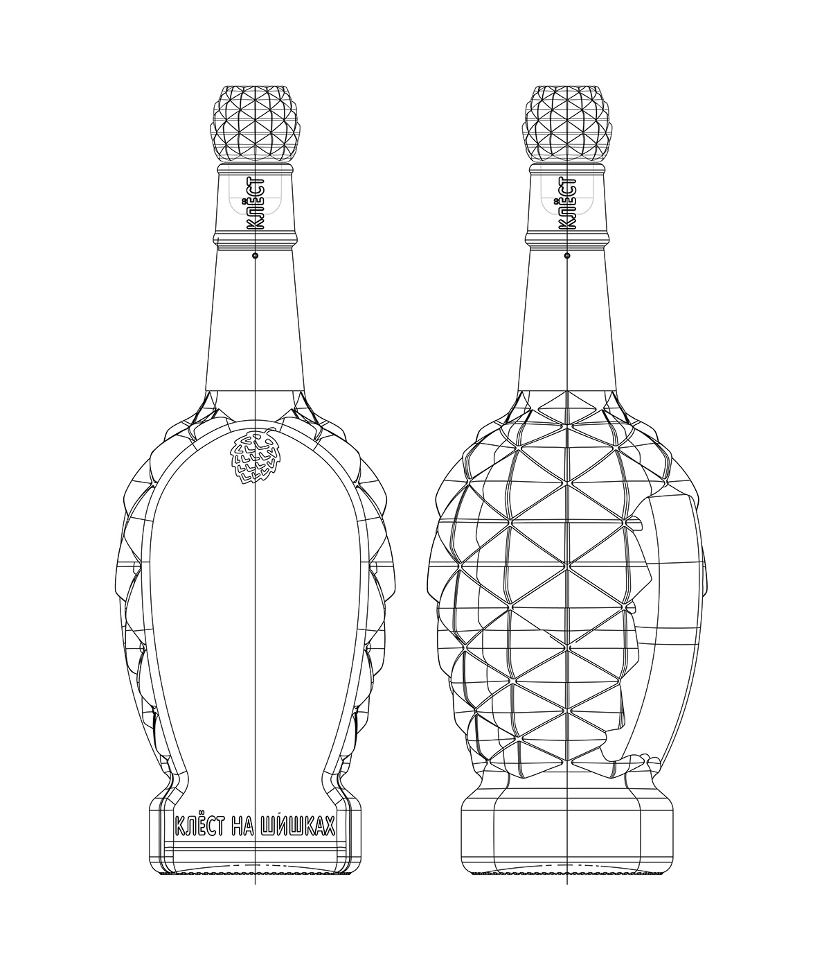 Vodka，The wine bottle，label，