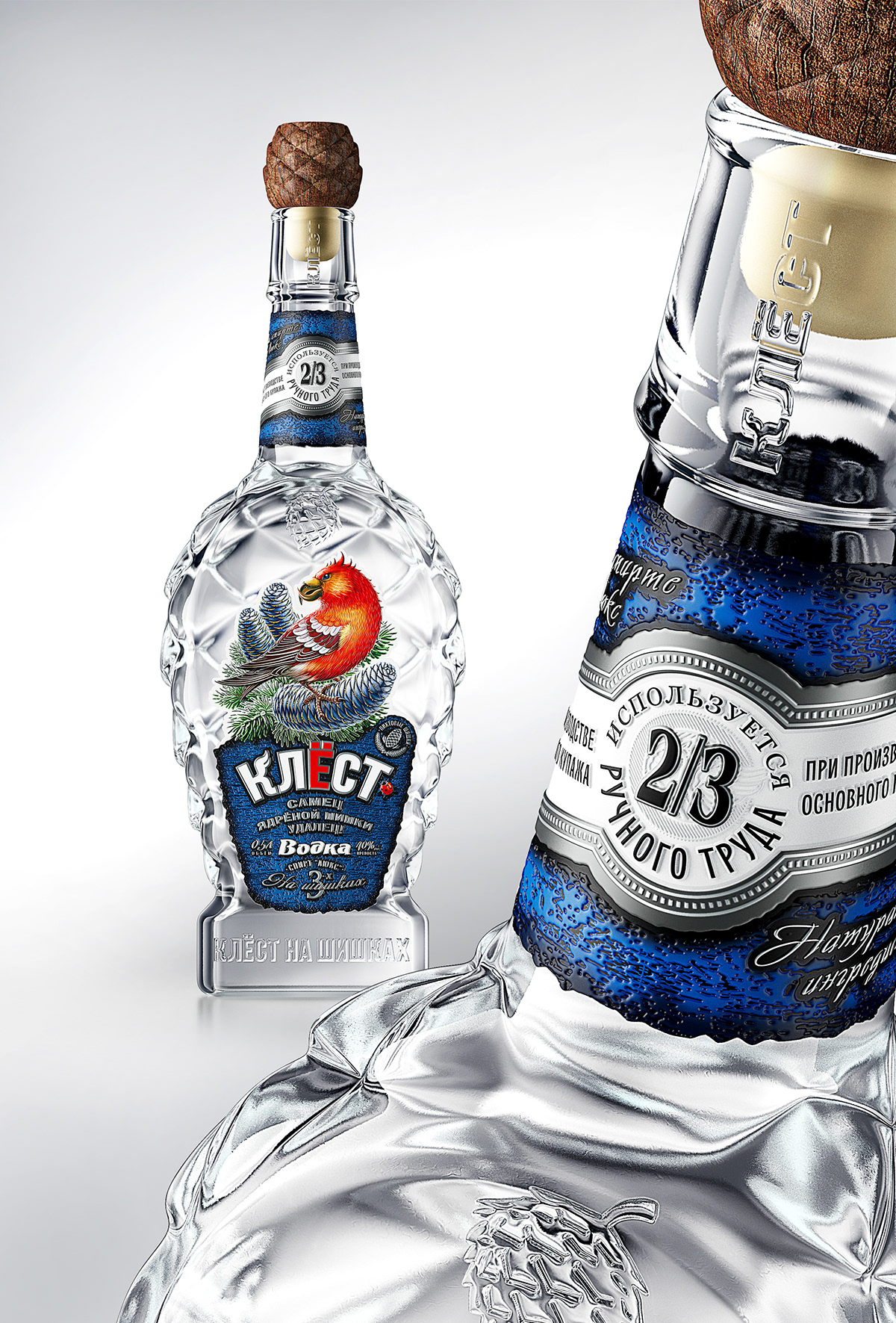 Vodka，The wine bottle，label，