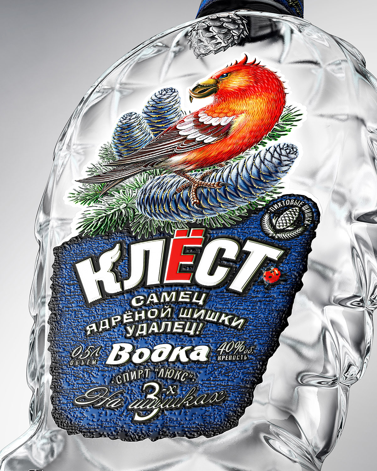 Vodka，The wine bottle，label，
