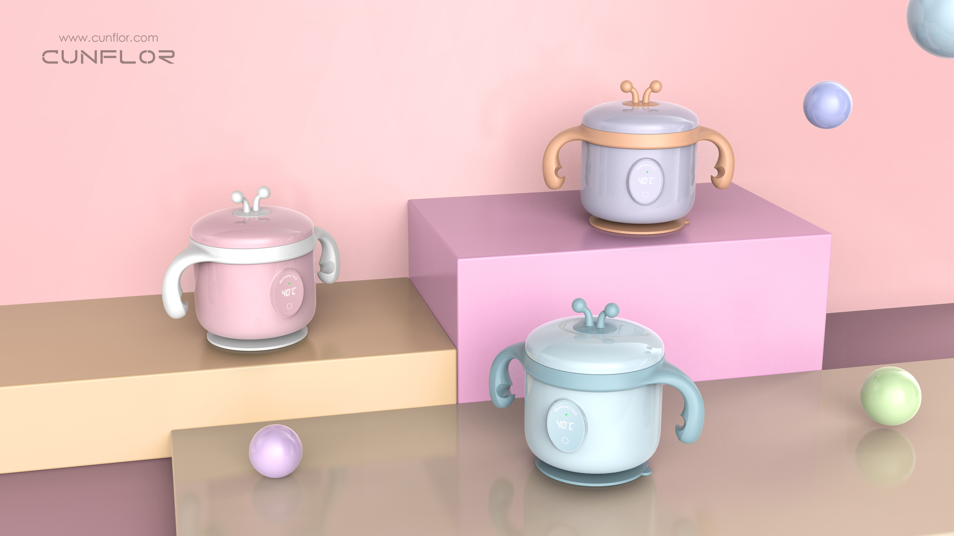 Maternal and infant electrical appliances，Intelligent constant temperature bowl，Children's heat preservation bowl，Baby food bowl，