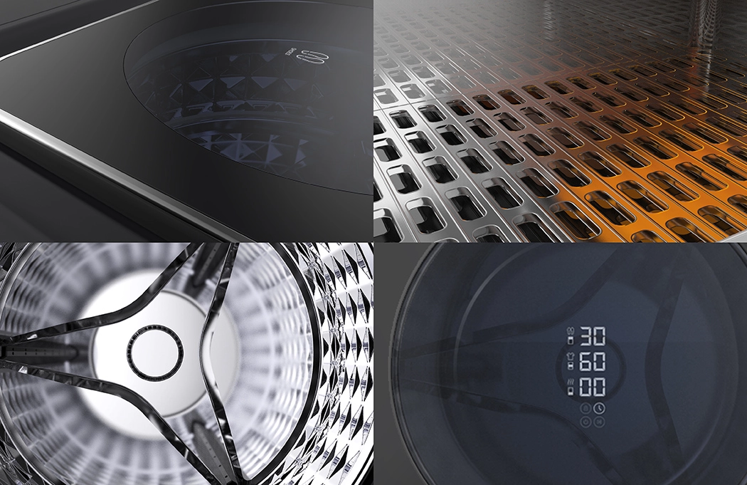 Washing machine，3 space，No cross contamination，