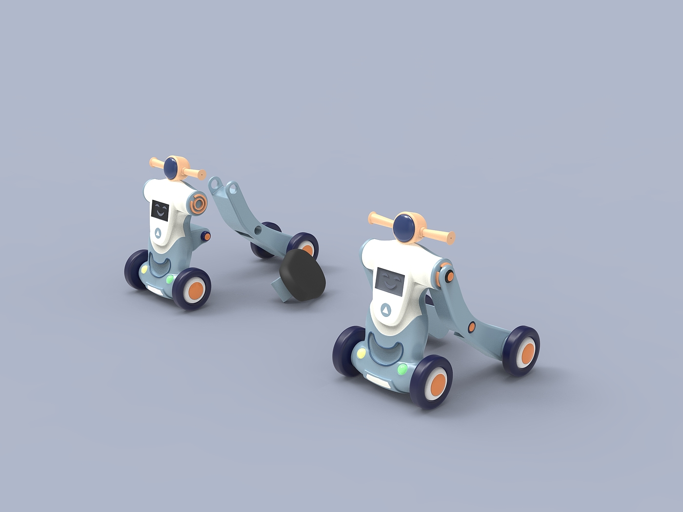 Stroller, model, rendering，