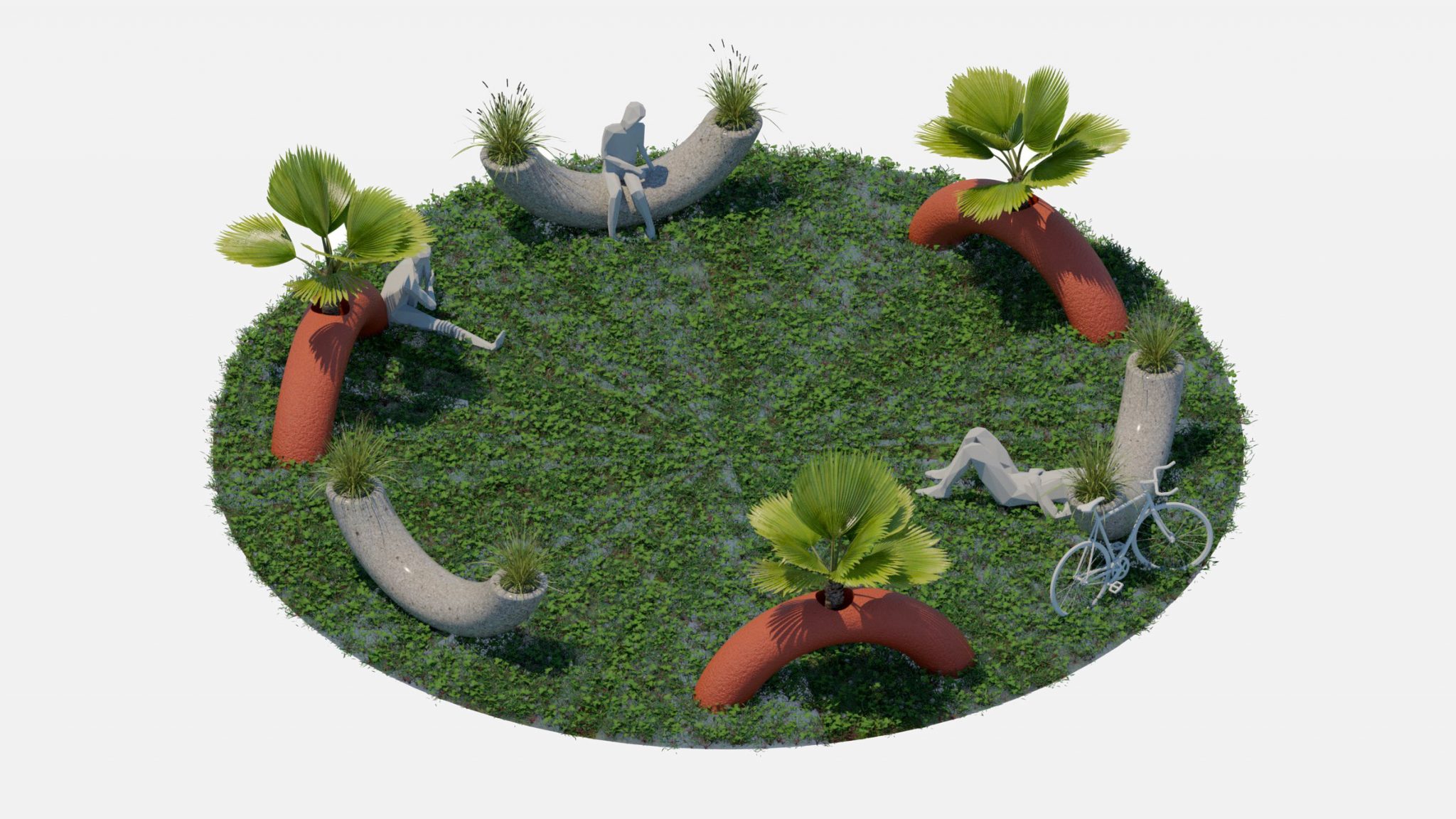 Implant，Outdoor bench，Frame name，