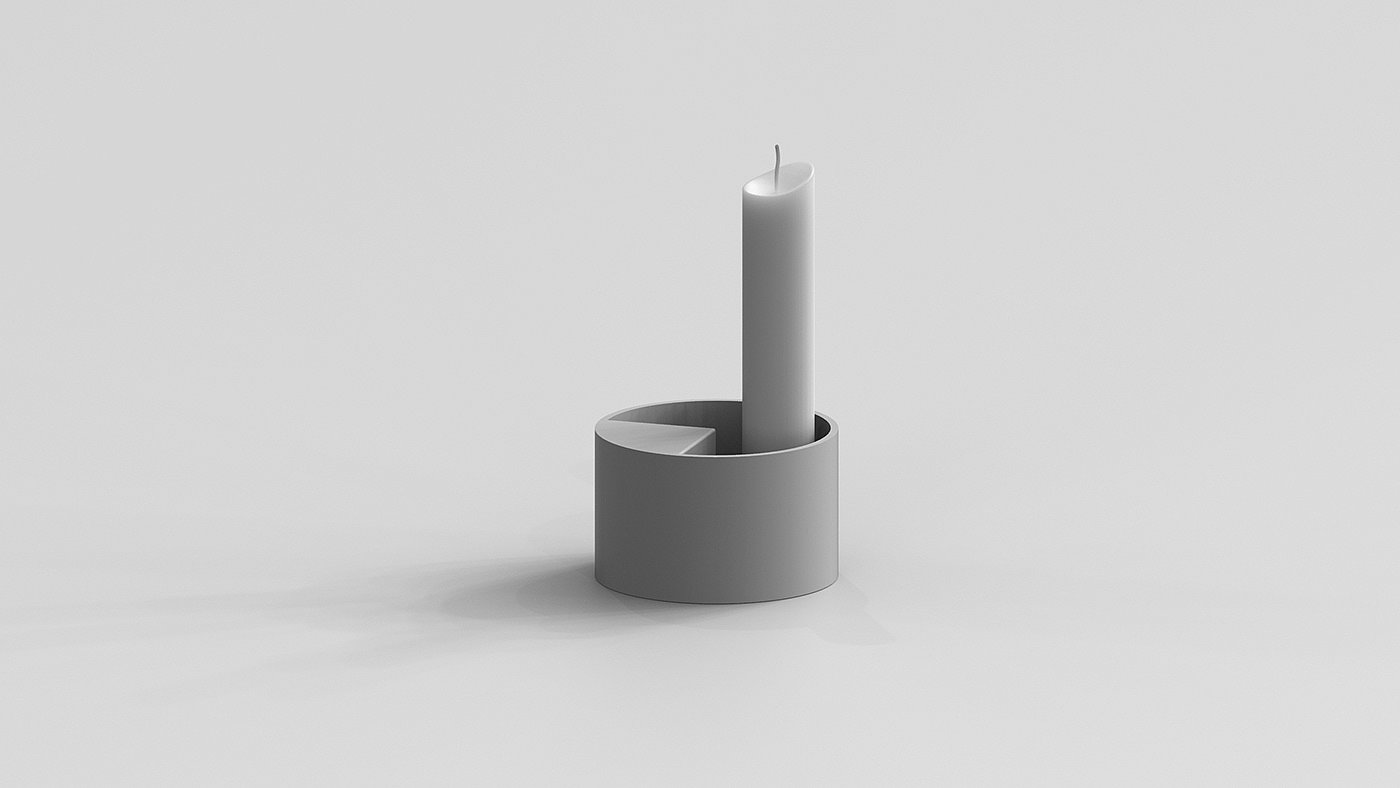 candle，Spiral staircase，Candlestick，