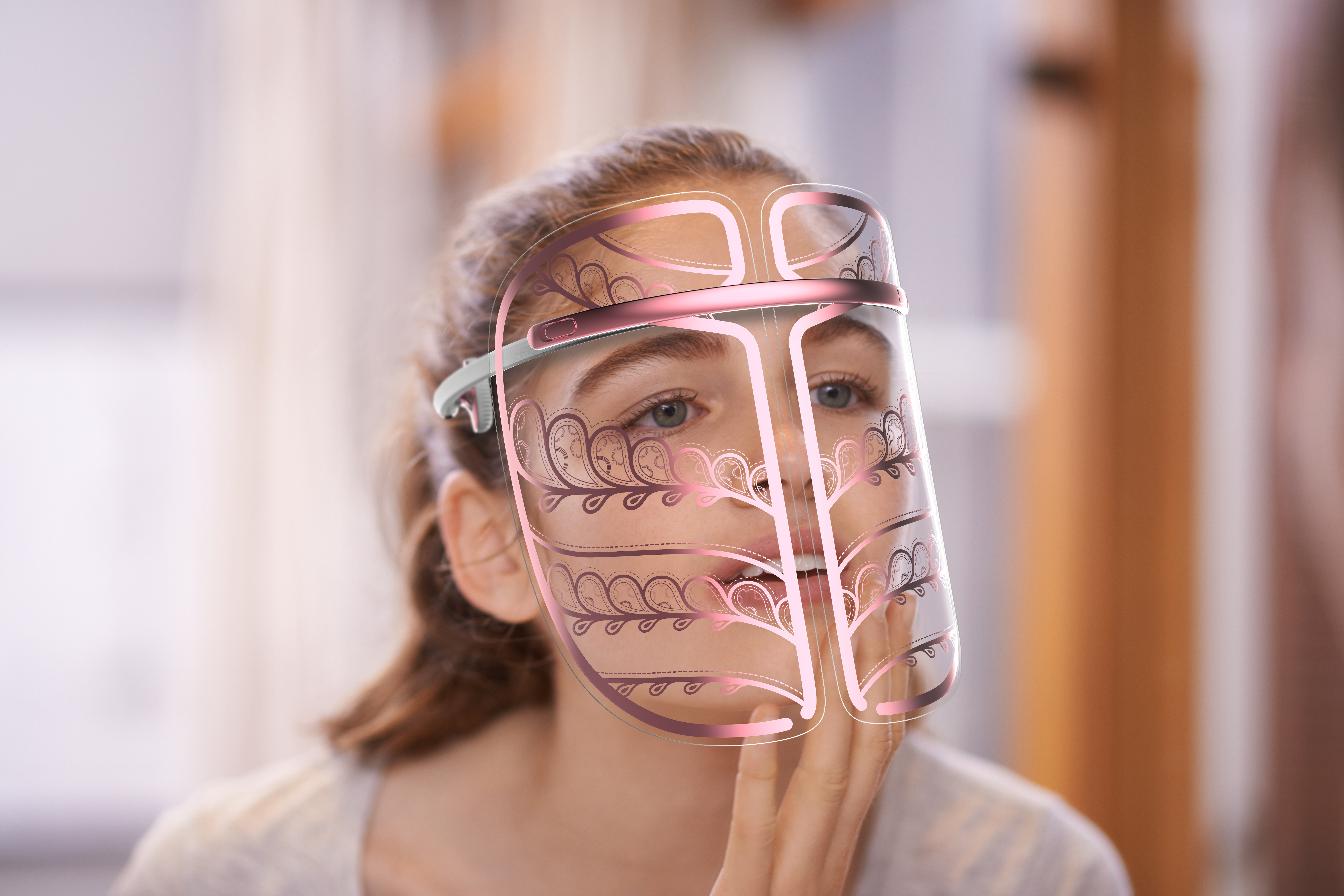 Face dressing, beauty instrument, beauty mask，