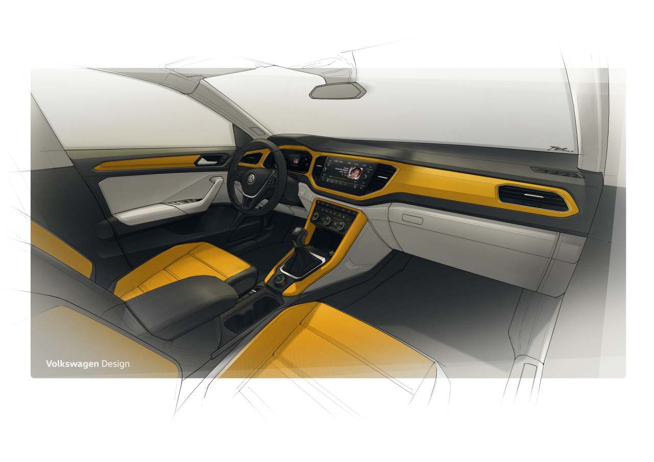 大众,汽车设计,大鹏,汽车内饰,草图