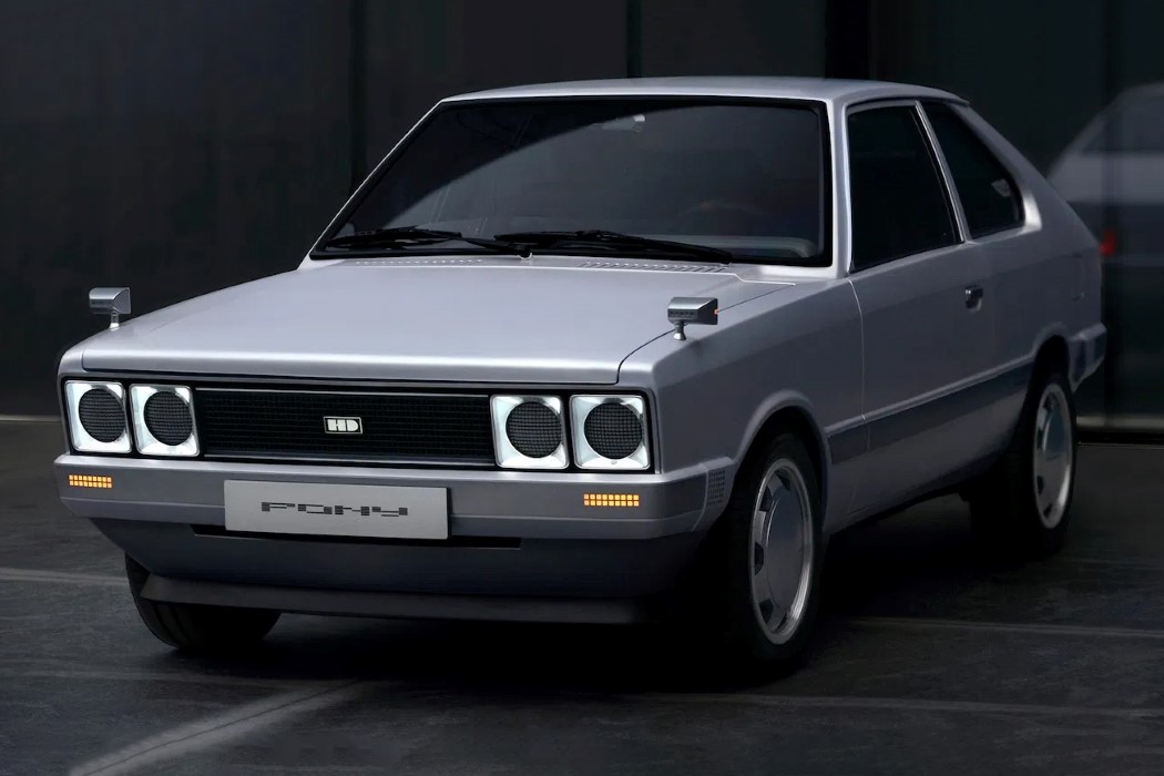 Pony Heritage，Electric vehicle，hatchback ，Retro flavor，