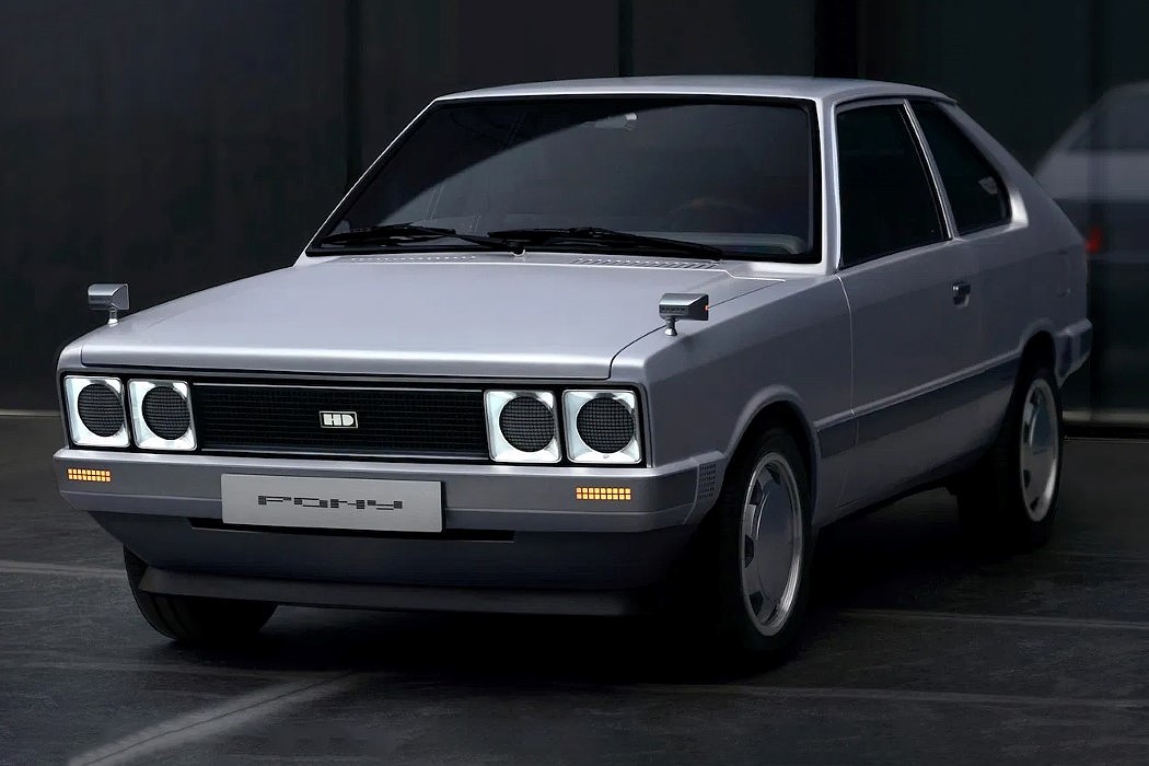 Pony Heritage，Electric vehicle，hatchback ，Retro flavor，