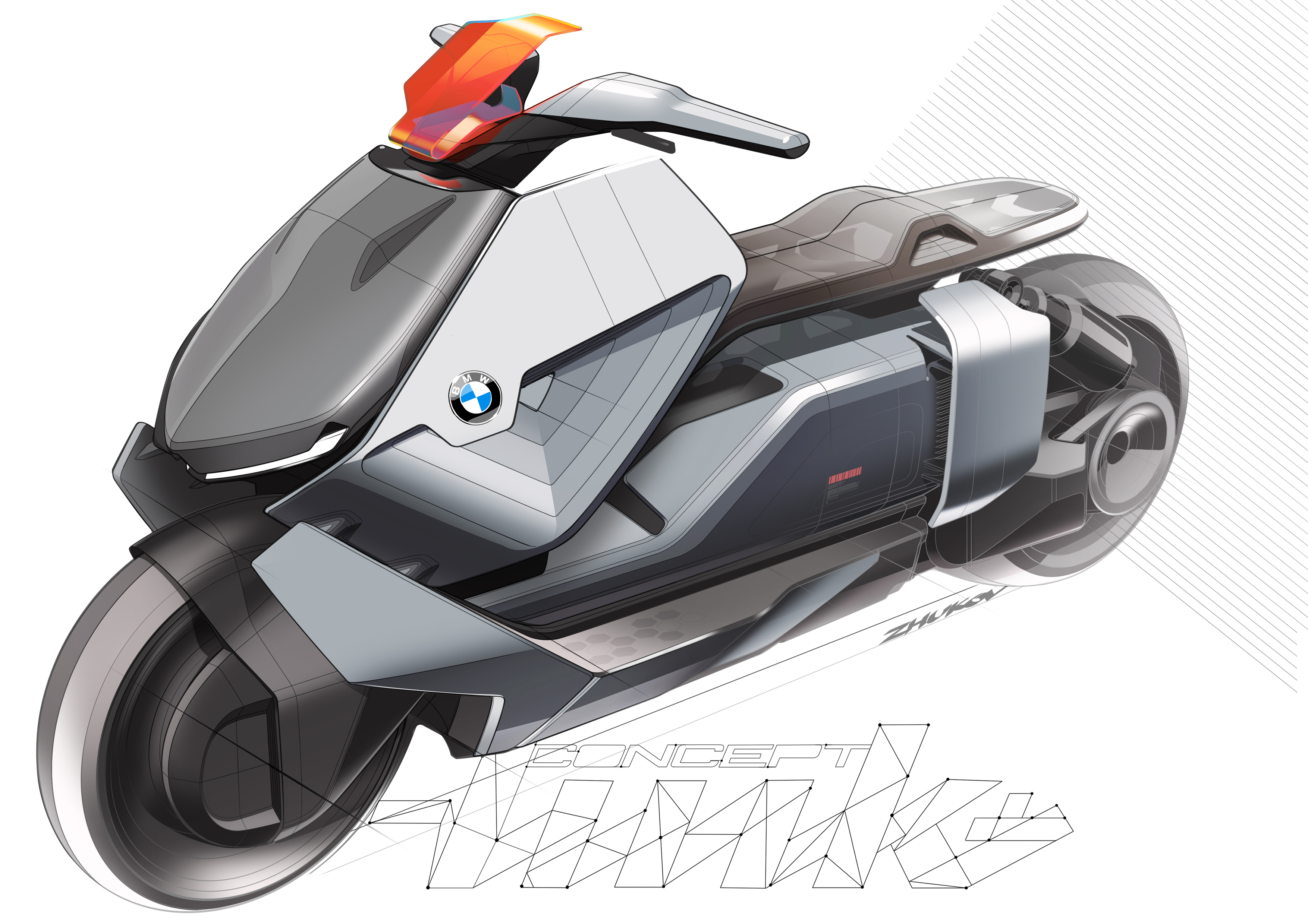 bmw，Motorcycle，concept，locomotive，