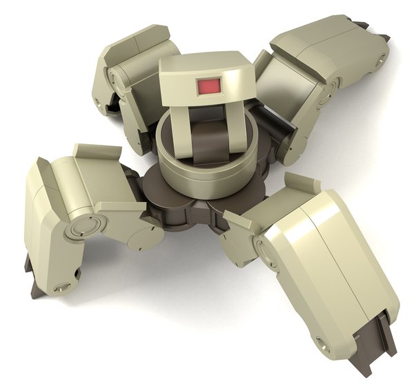 robot，crawl，Hand drawn，