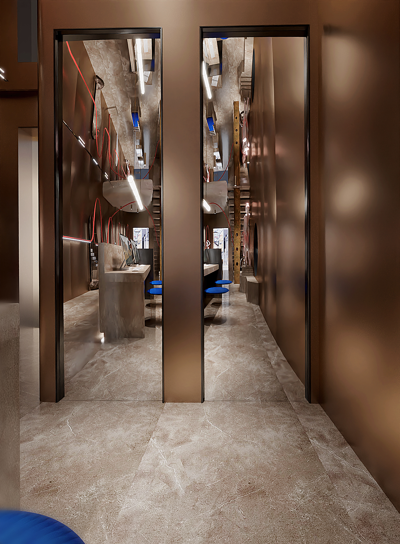 Clothing brand store，Balenciaga clothing brand flagship store，