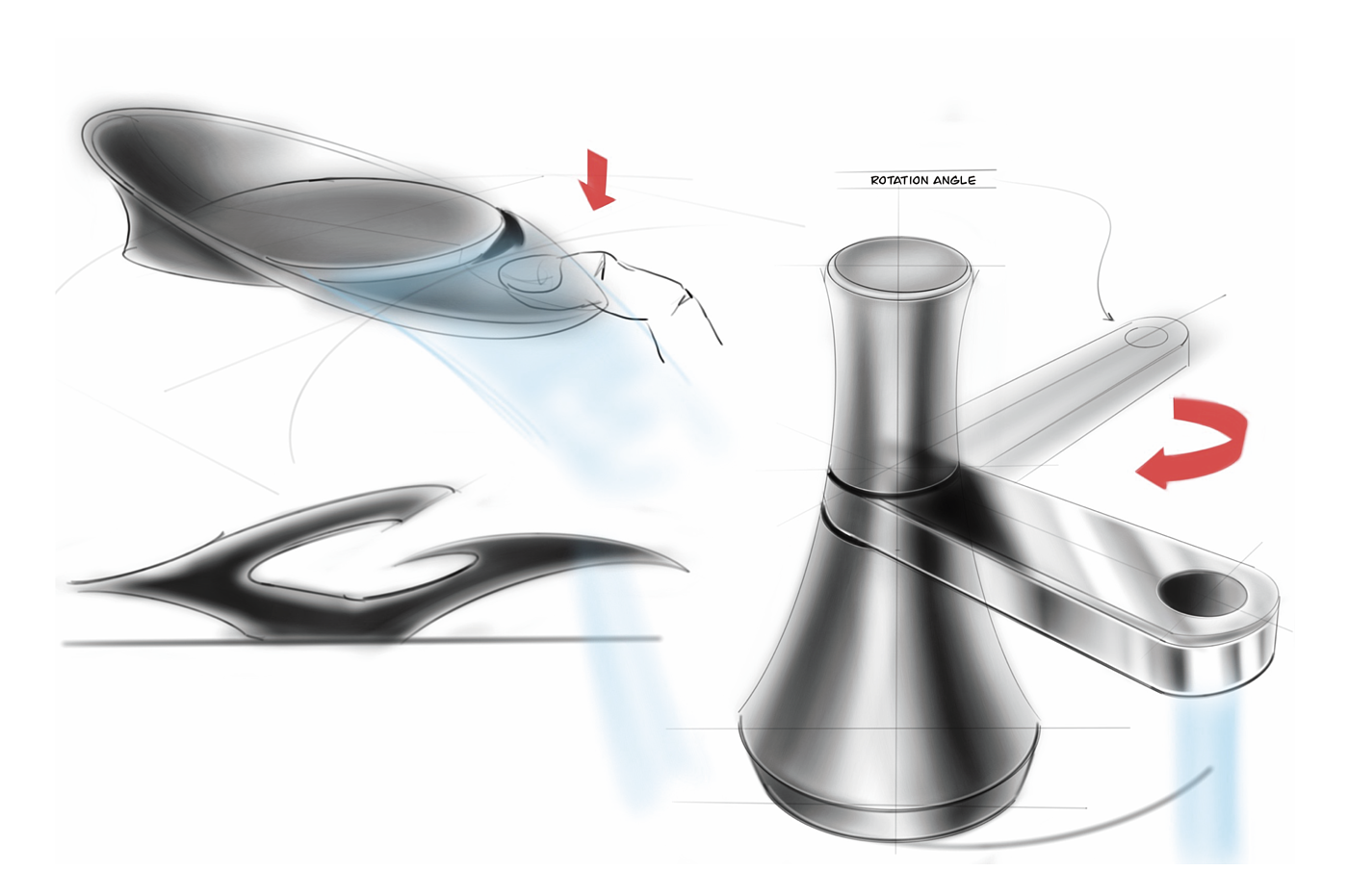 industrial design，product design，Faucet design，Creative design，