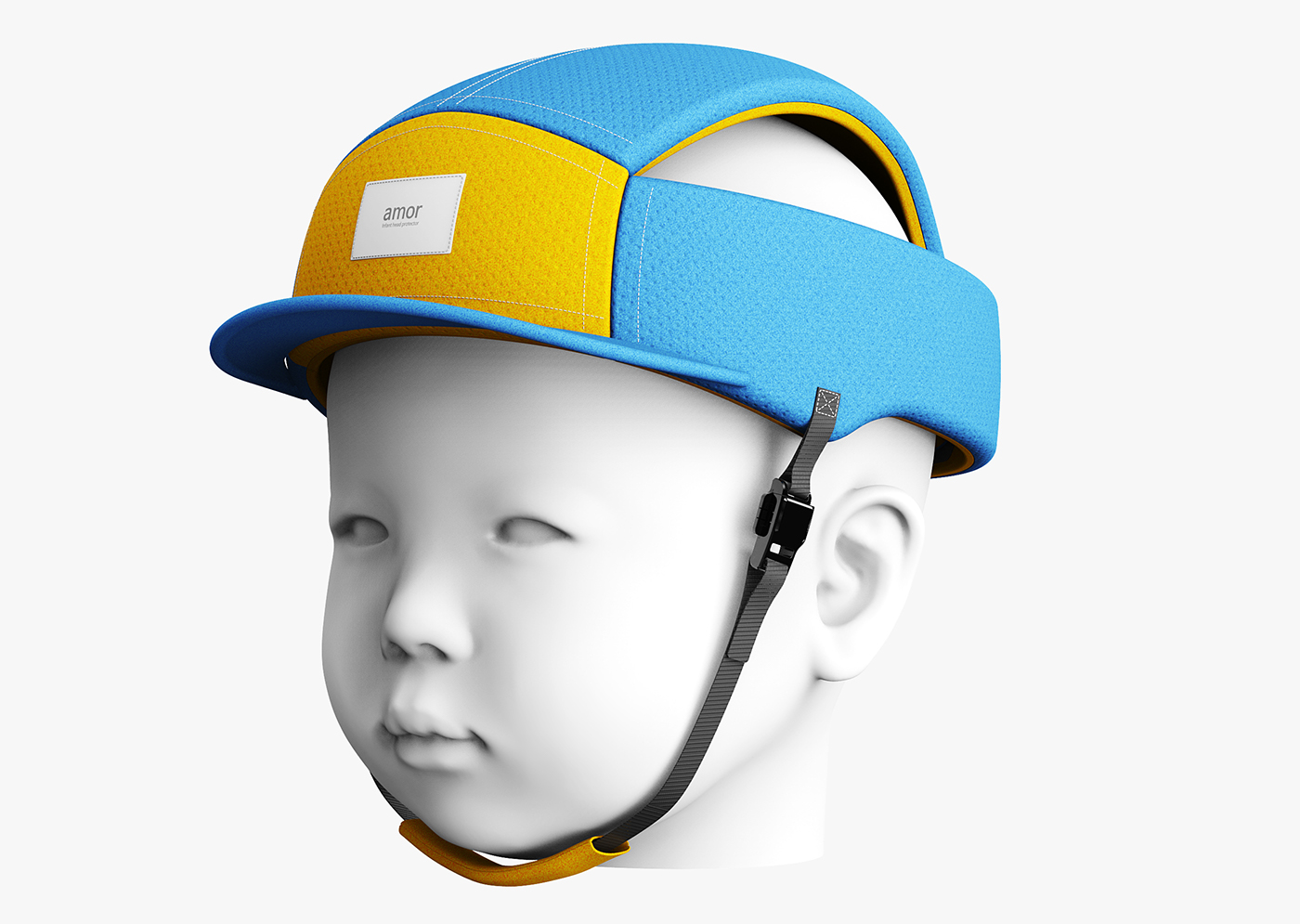 baby，smart cover，Helmet，Magnetic buckle，improve air circulation，