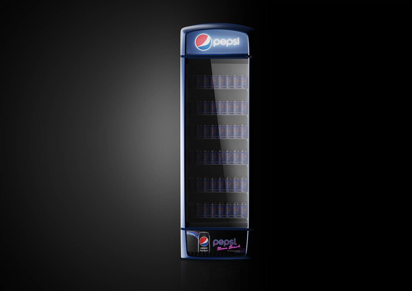 Pepsi Cola, storage freezer，