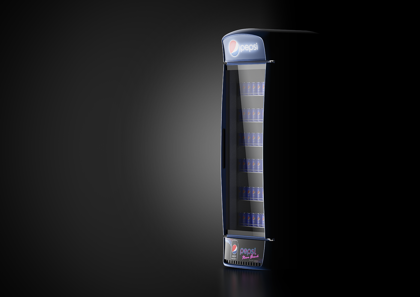 Pepsi Cola, storage freezer，