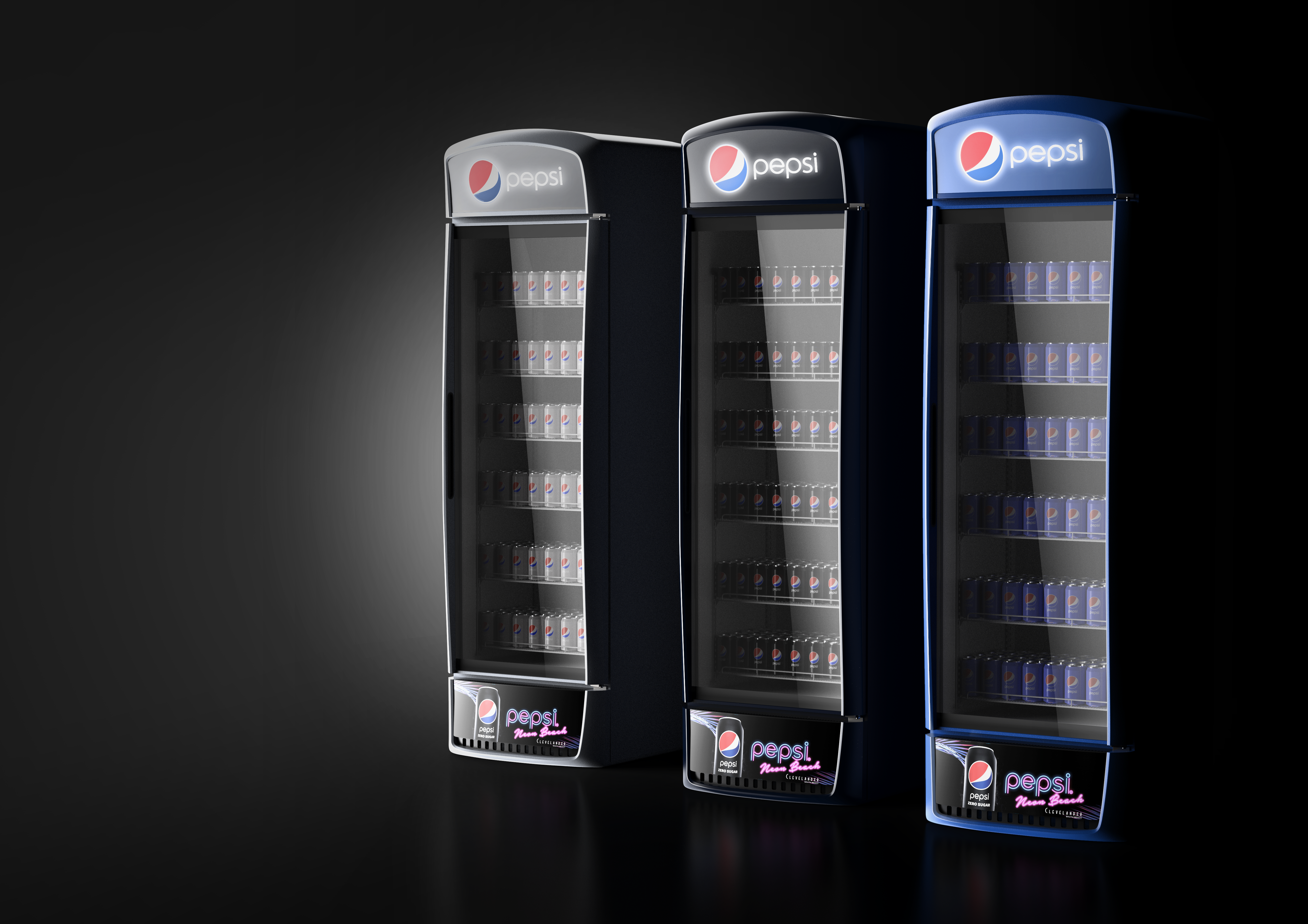 Pepsi Cola, storage freezer，