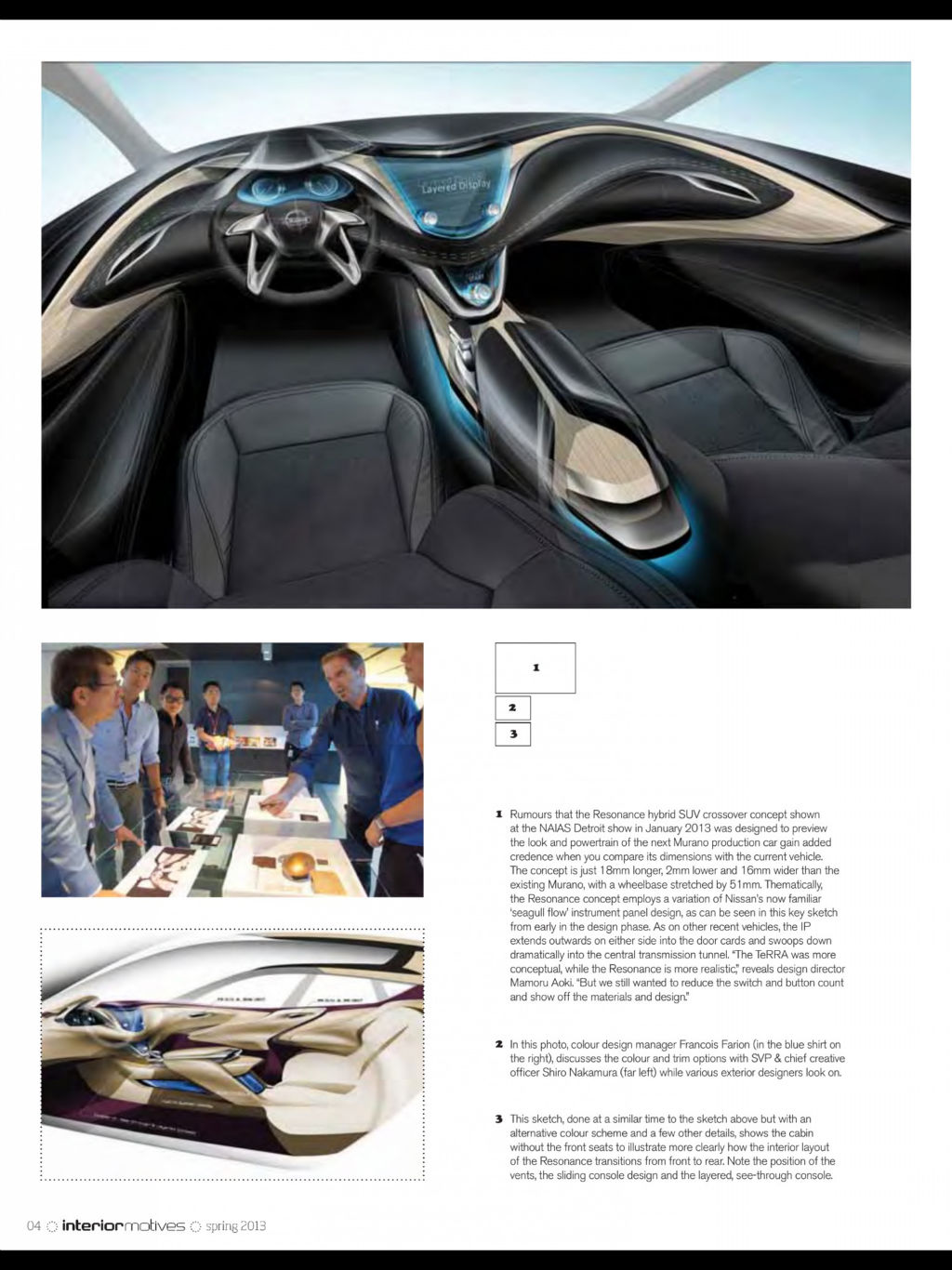 Automotive interior，magazine，two thousand and thirteen，