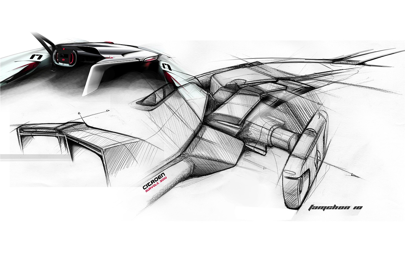 Sports car，Citroen，brand，conceptual design，Automobile design，