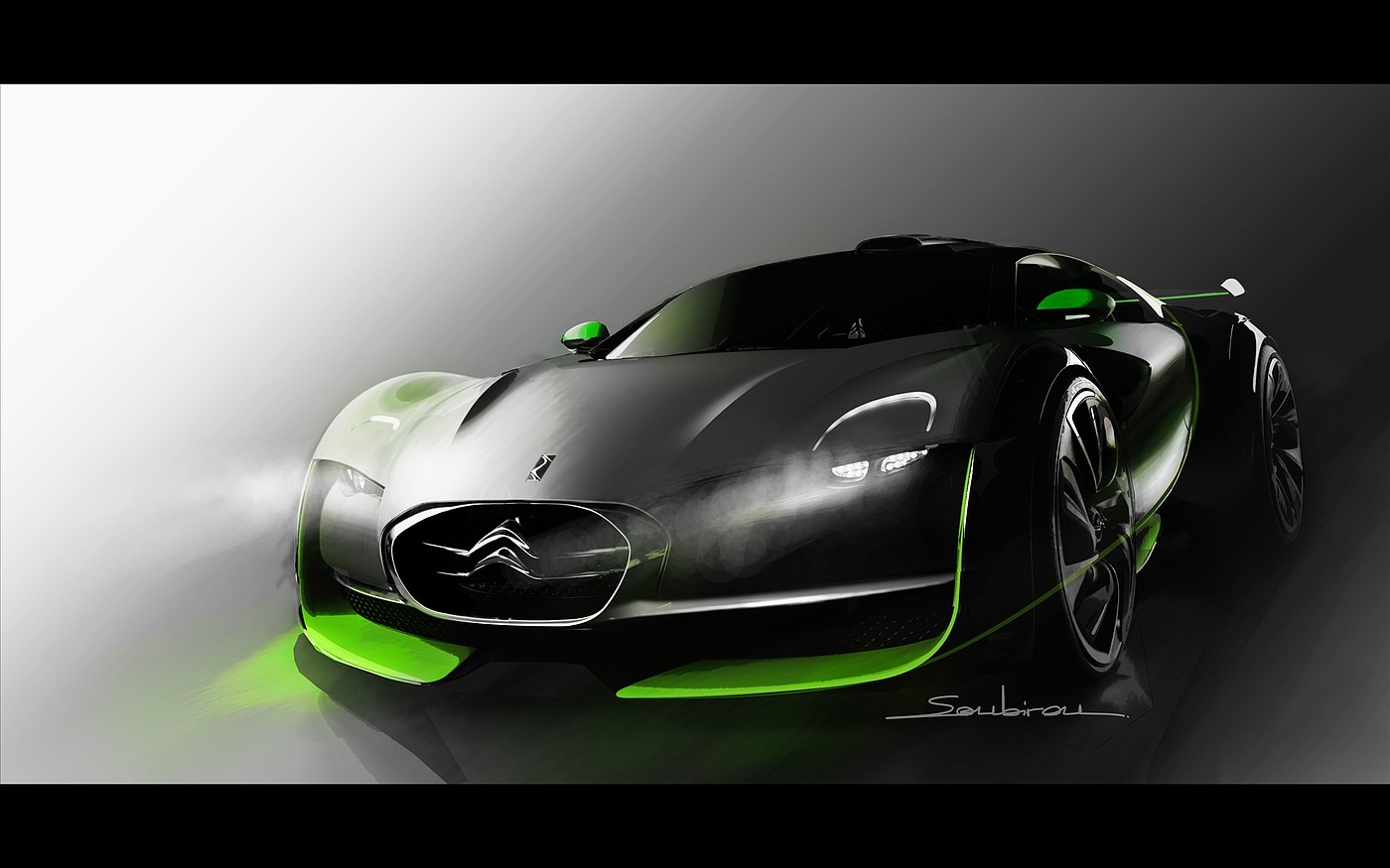 Sports car，Citroen，brand，conceptual design，Automobile design，