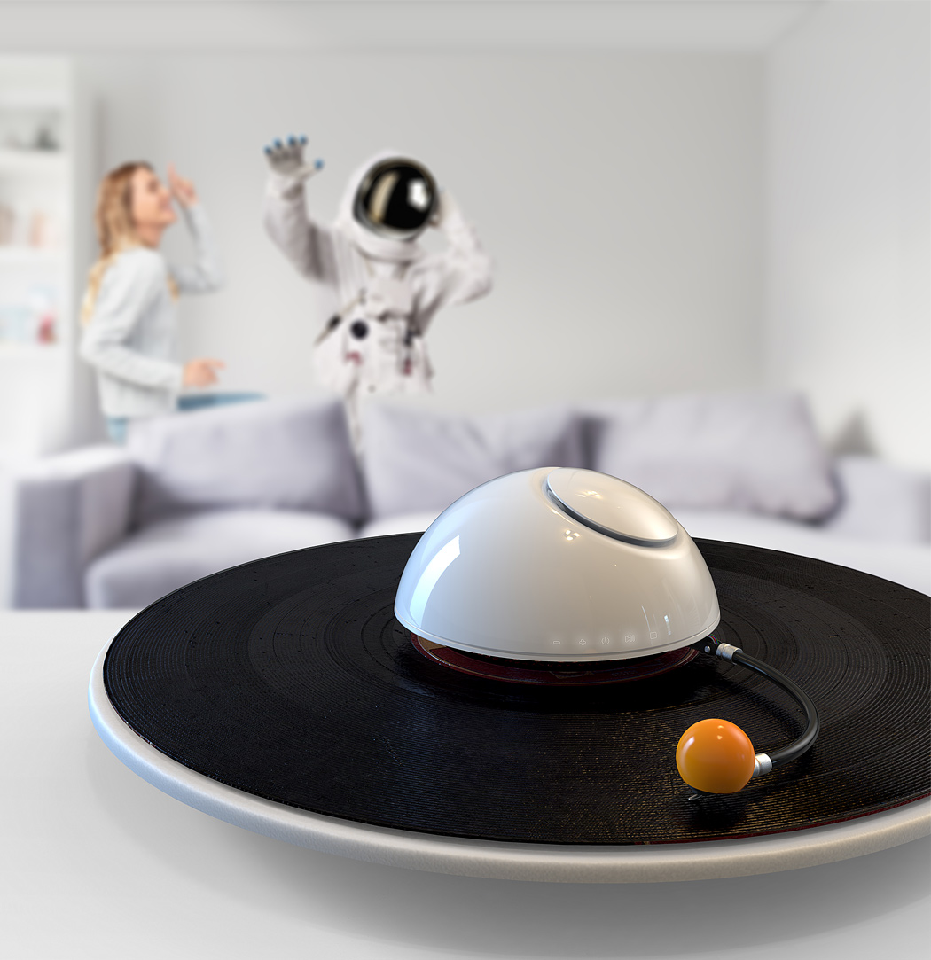 Record player，saturn，astronomy，