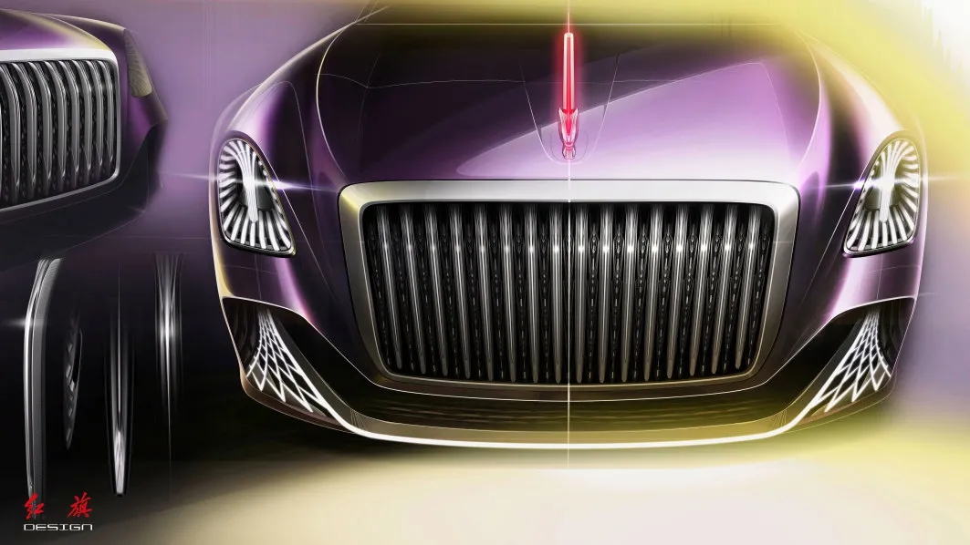 Red flag concept car，red flag，