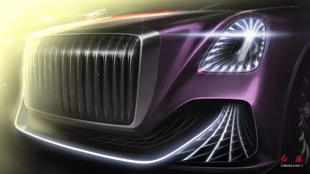 Red flag concept car，red flag，