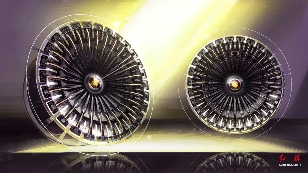 Red flag concept car，red flag，