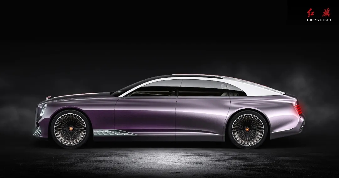 Red flag concept car，red flag，