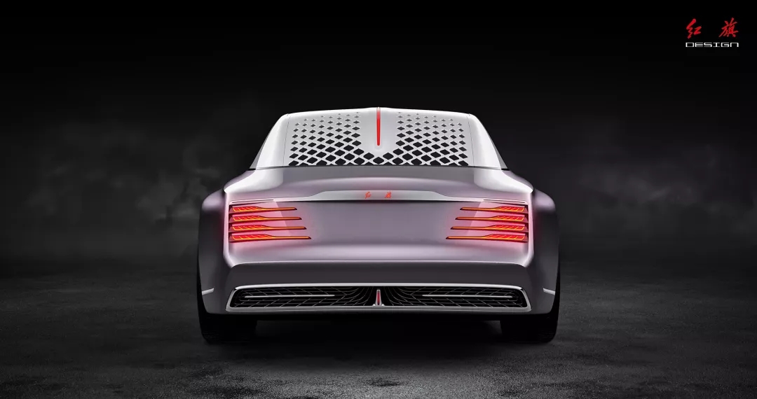 Red flag concept car，red flag，